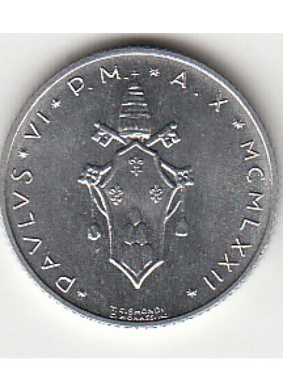 1972 Anno X - Lire 2  Fior di Conio Paolo VI 